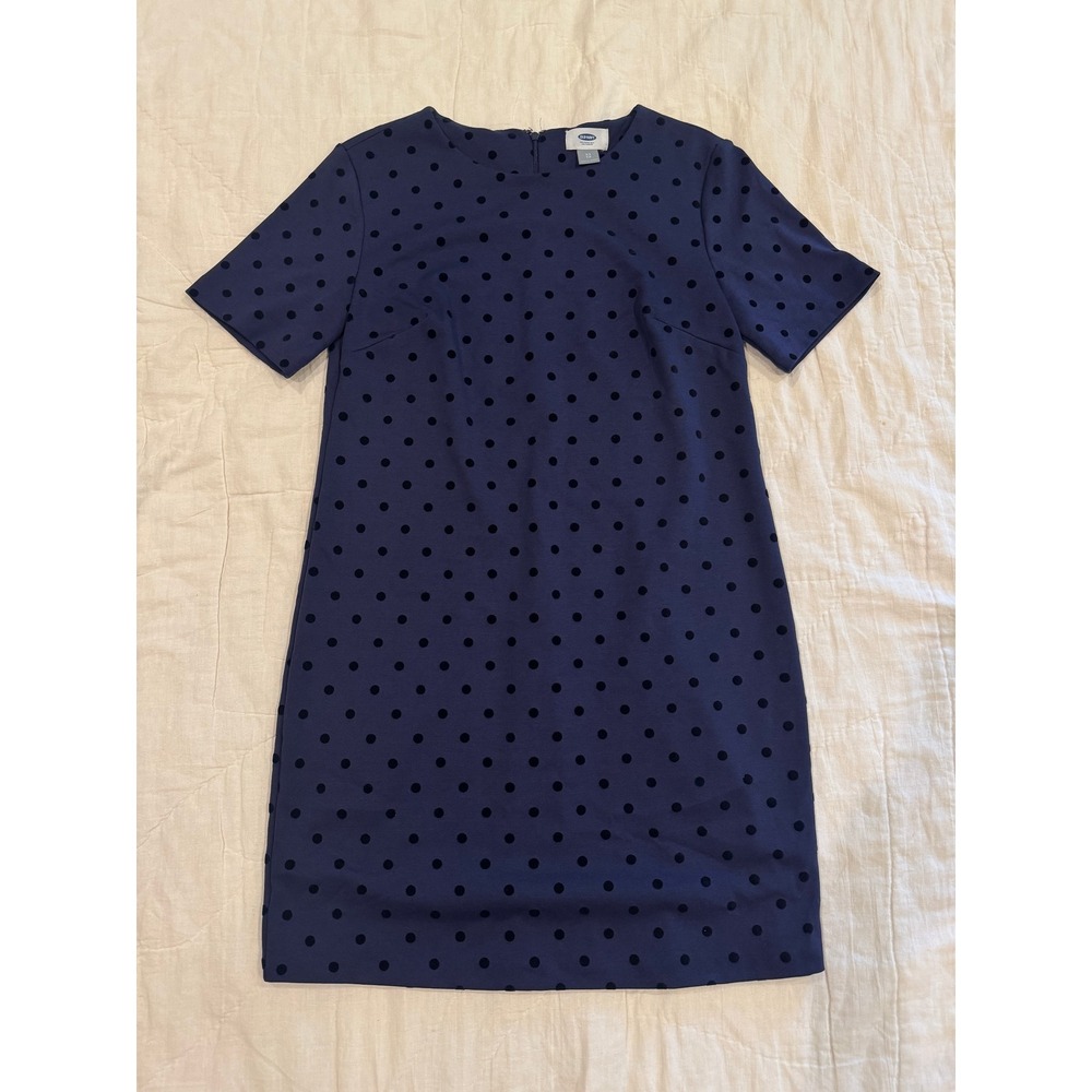 Lot of 5 Old Navy Womens XS Short Sleeve Ponte Sheath Dresses Stripes Polka Dots